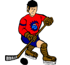 Dibujo Jugador de hockey sobre hielo pintado por danicash