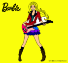 Dibujo Barbie guitarrista pintado por piplot102
