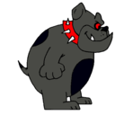 Dibujo Bulldog inglés pintado por Donquin