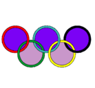 Dibujo Anillas de los juegos olimpícos pintado por diegooer