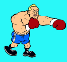 Dibujo Boxeador pintado por diegoelwapo