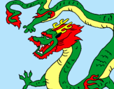Dibujo Dragón chino pintado por ananhy