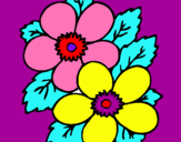 Dibujo Flores pintado por jeae