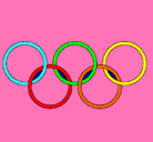 Dibujo Anillas de los juegos olimpícos pintado por 132588247542