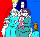 Dibujo Familia pintado por ASZDCHB