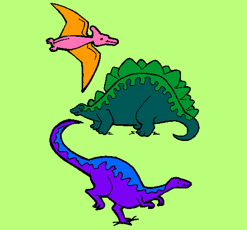 Tres clases de dinosaurios