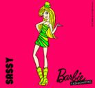 Dibujo Barbie Fashionista 2 pintado por -cristina-