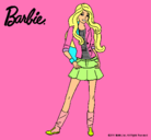 Dibujo Barbie juvenil pintado por pironga