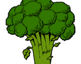 Dibujo Brócoli pintado por brocolito