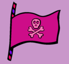 Dibujo Bandera pirata pintado por Begoo