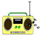 Dibujo Radio cassette 2 pintado por pmunozgut