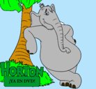 Dibujo Horton pintado por elefanciomb