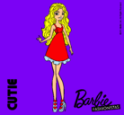 Dibujo Barbie Fashionista 3 pintado por patitas