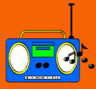 Dibujo Radio cassette 2 pintado por jodaqw