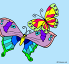Dibujo Mariposas pintado por Turquesa