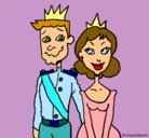 Dibujo Príncipe y princesa pintado por carmen7