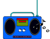 Dibujo Radio cassette 2 pintado por LLLLLEEEEEOO