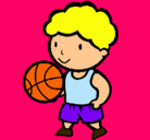 Dibujo Jugador de básquet pintado por aleydis