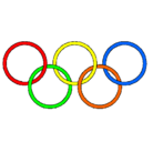 Dibujo Anillas de los juegos olimpícos pintado por gayabdel