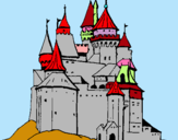 Dibujo Castillo medieval pintado por lules1