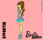 Dibujo Barbie Fashionista 6 pintado por lichi