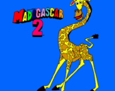 Dibujo Madagascar 2 Melman pintado por niknik