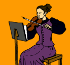 Dibujo Dama violinista pintado por nukeima