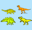 Dibujo Dinosaurios de tierra pintado por poi`