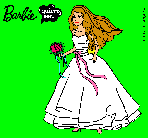 Barbie vestida de novia