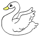Dibujo Cisne pintado por pascal