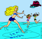 Dibujo Barbie de regreso a la playa pintado por lolaaaaaaaaa