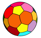 Dibujo Pelota de fútbol II pintado por color