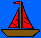 Dibujo Barco velero pintado por titanic