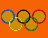 Dibujo Anillas de los juegos olimpícos pintado por iiiiiih