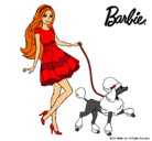 Dibujo Barbie paseando a su mascota pintado por XorihimeX