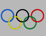 Dibujo Anillas de los juegos olimpícos pintado por hellokittymp