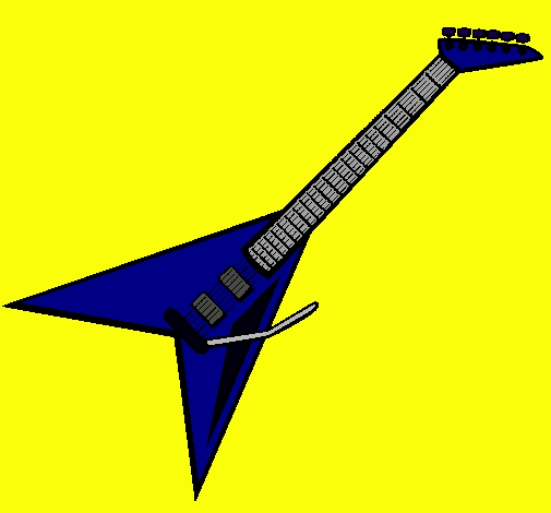 Dibujo Guitarra eléctrica II pintado por Jorge-135