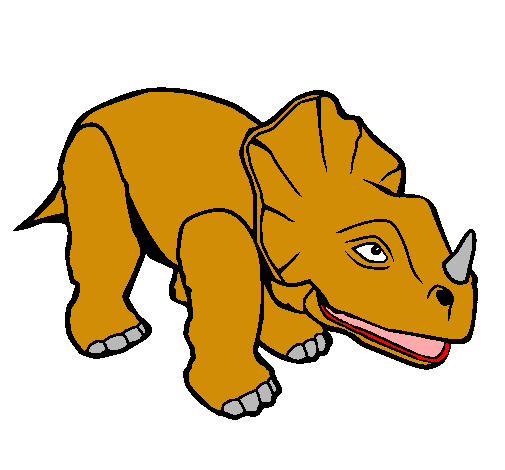 Dibujo Triceratops II pintado por rsdulk