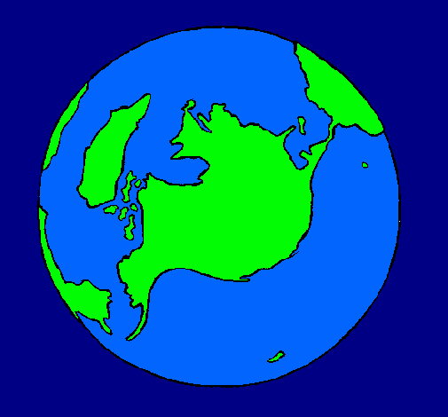 Dibujo Planeta Tierra pintado por wapixima