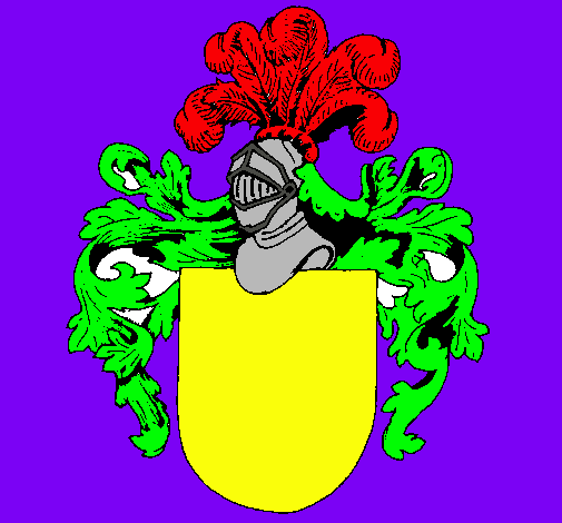 Escudo de armas y casco