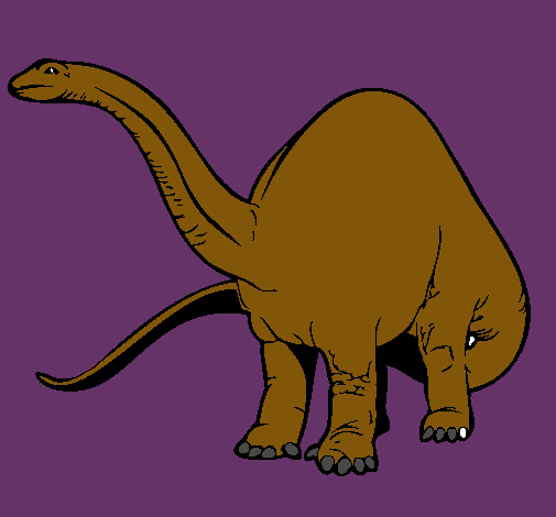 Dibujo Braquiosaurio II pintado por HHHHH
