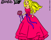 Dibujo Barbie vestida de novia pintado por Dalia10