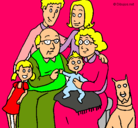 Dibujo Familia pintado por brifi