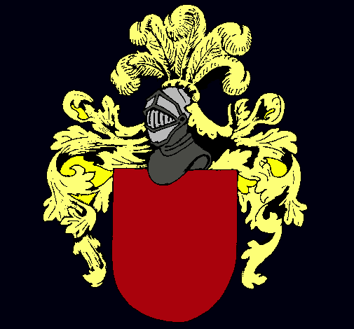 Escudo de armas y casco