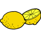 Dibujo limón pintado por limoncito
