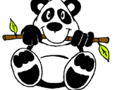 Dibujo Oso panda pintado por anabel2000