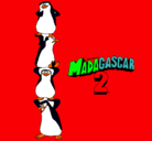 Dibujo Madagascar 2 Pingüinos pintado por harris