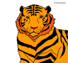Dibujo Tigre pintado por emisanti