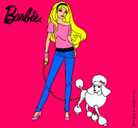 Dibujo Barbie con look moderno pintado por Dalia10