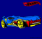 Dibujo Hot Wheels 3 pintado por tiburon